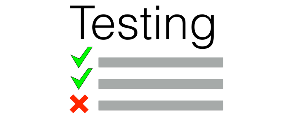 Testingの文字と画像